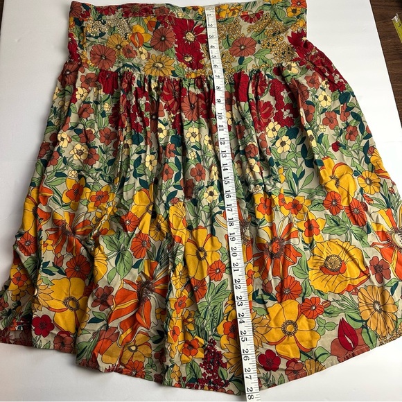 Natural Life Maylin Floral Midi Skirt Women's Size Large or XL Lightweight - Picture 4 of 7